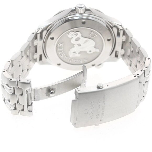 OMEGA Seamaster300 2220.80 Date Co-Axial Navy Dial Automatic Men's Watch - Picture 7 of 12